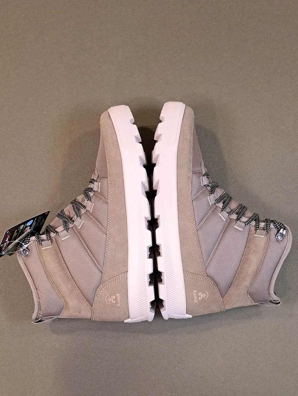 Kamik Atwater N Snow Boot - Color: Taupe/Grey - Size: Men 11